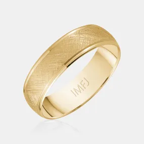 10K Satin Finish Rounded Wedding Band