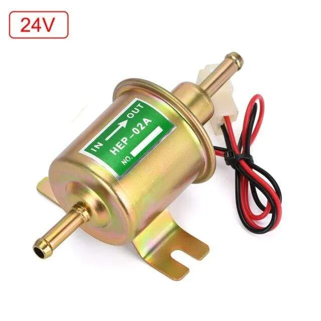 12V / 24V Electric Fuel Pump Low Pressure Bolt Fixing Wire Diesel Petrol HEP-02A For Car Carburetor Motorcycle ATV