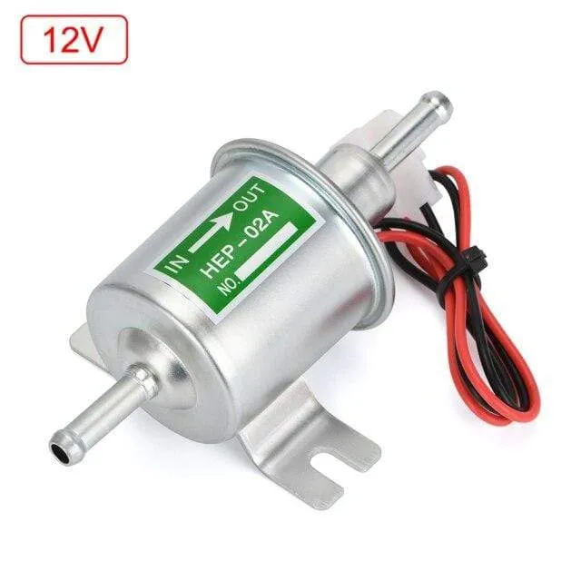 12V / 24V Electric Fuel Pump Low Pressure Bolt Fixing Wire Diesel Petrol HEP-02A For Car Carburetor Motorcycle ATV