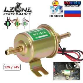 12V / 24V Electric Fuel Pump Low Pressure Bolt Fixing Wire Diesel Petrol HEP-02A For Car Carburetor Motorcycle ATV