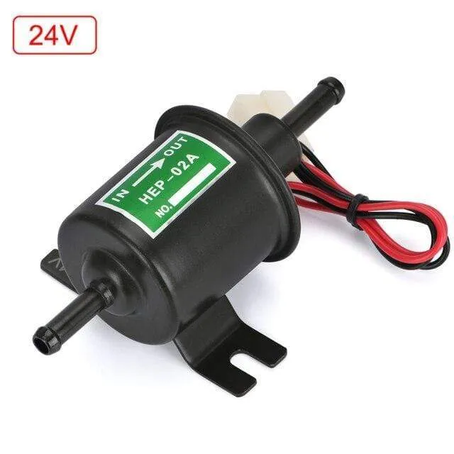 12V / 24V Electric Fuel Pump Low Pressure Bolt Fixing Wire Diesel Petrol HEP-02A For Car Carburetor Motorcycle ATV