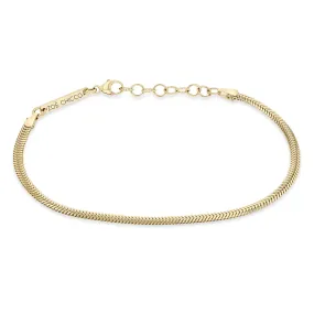 14k Gold Small Snake Chain Bracelet