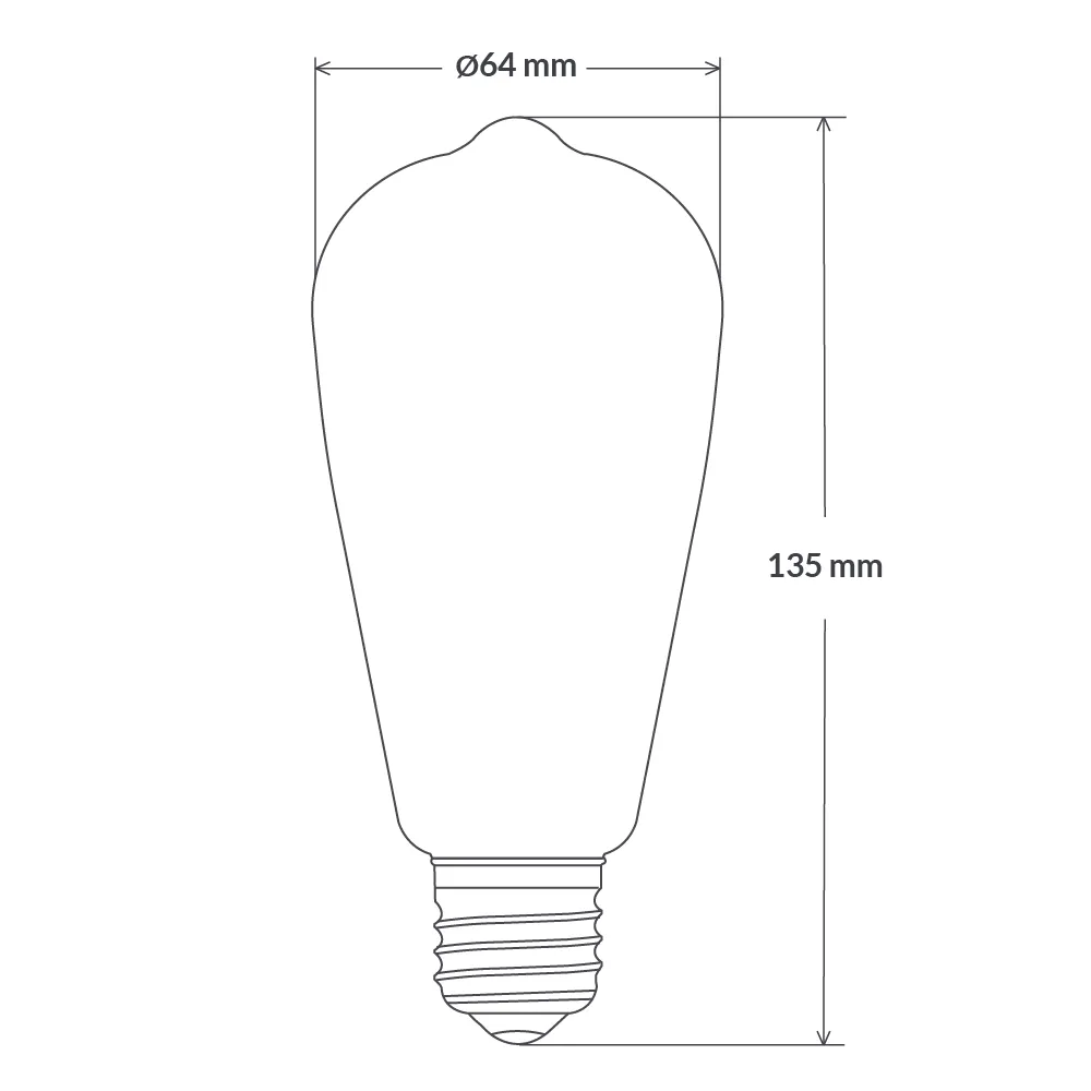 4.2W Edison LED Bulb E27 in Extra Warm