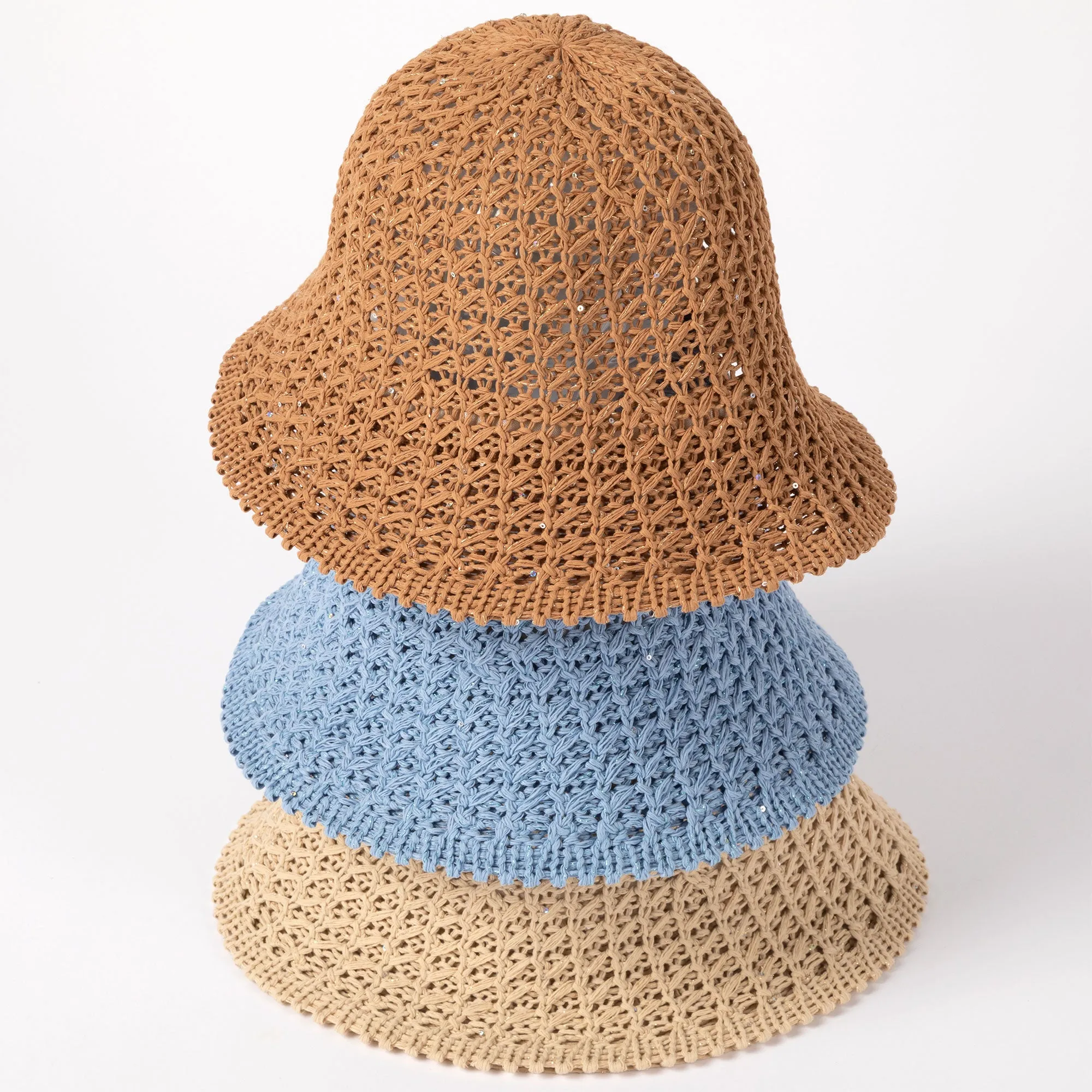 90s Crocheted Bucket Hat