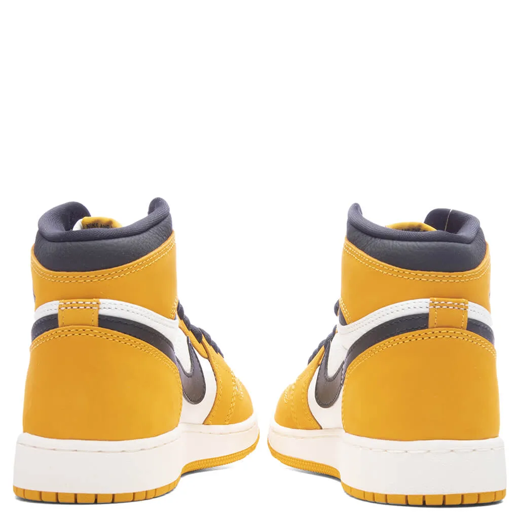 Air Jordan 1 Retro High OG (GS) 'Yellow Ochre' - Yellow Ochre/Black/Sail