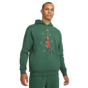 Air Jordan Mens Graphic Fleece Hoodie 'Noble Green'