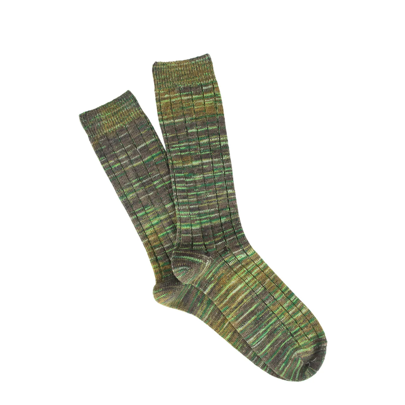 Anonymous Ism Mix Tie Dye Crew Socks Brown