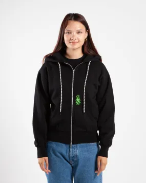 Aries Arise Mini Alien Zip Through Hoodie Black