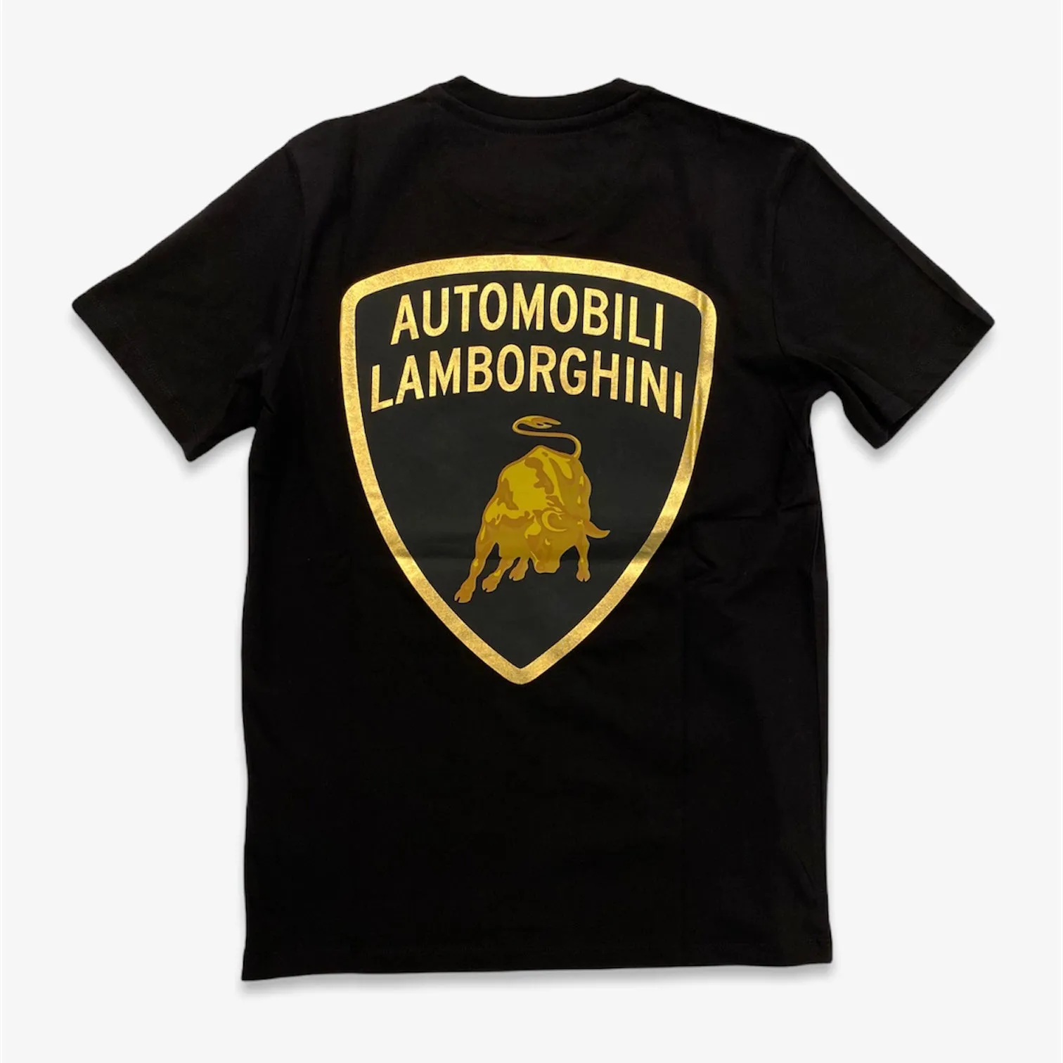 Automobili Lamborghini Back Logo Tee Black