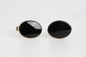 Avedon 14K Yellow Gold Black Onyx Cuff Links (7.80g.)