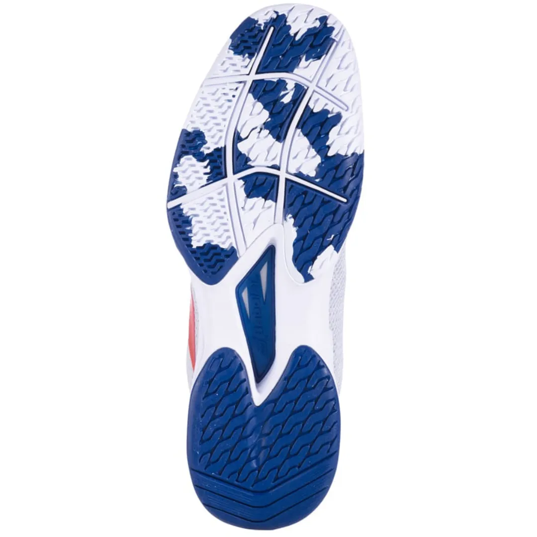 Babolat Jet Tere All Court Men Tennis Shoes - White/Estate Blue