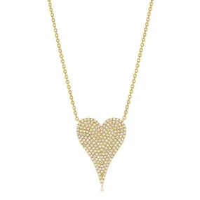 Big Elongated Heart Necklace