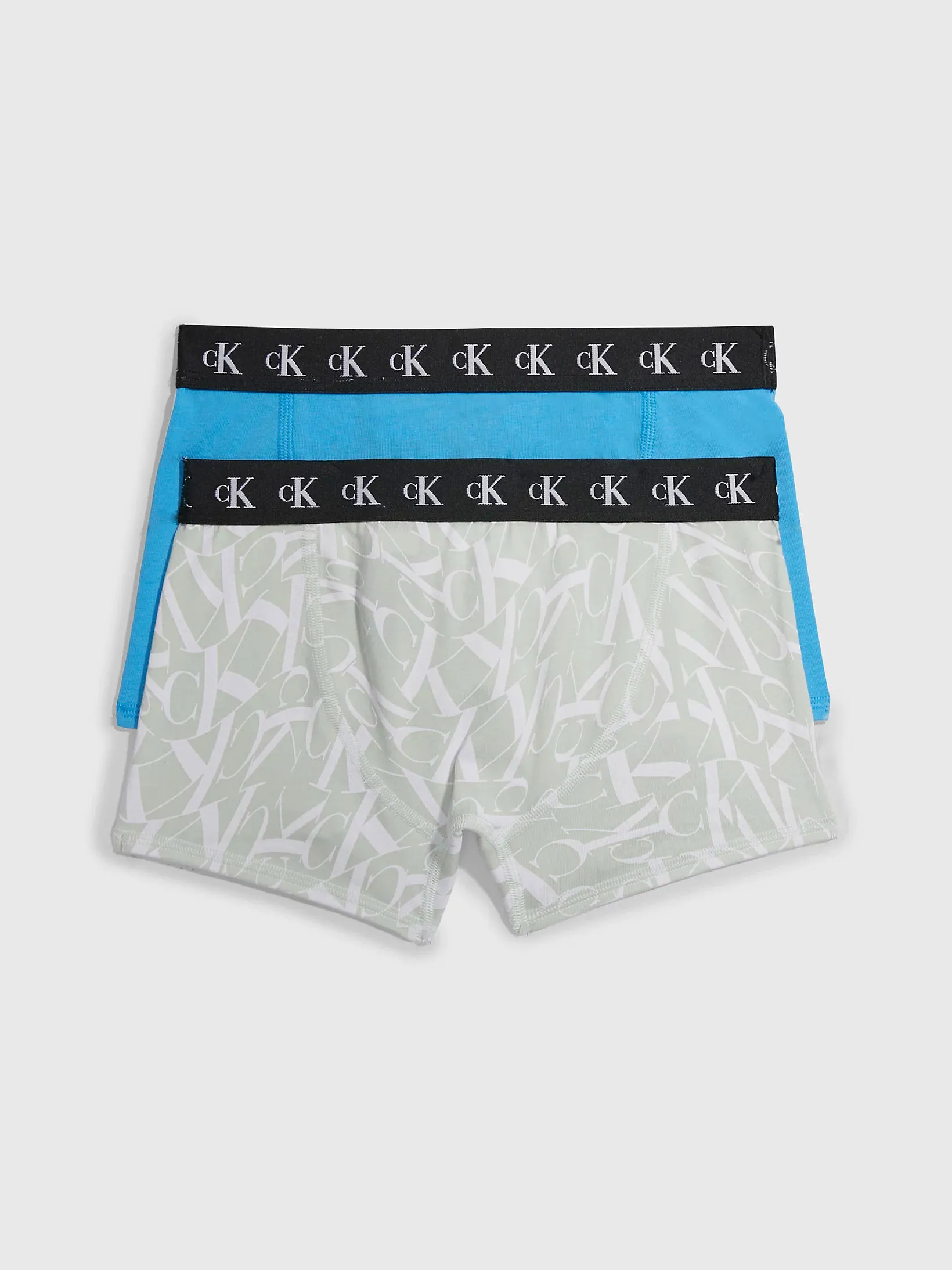 Calvin Klein Boys CK One Warped Print Trunk - 2 Pack