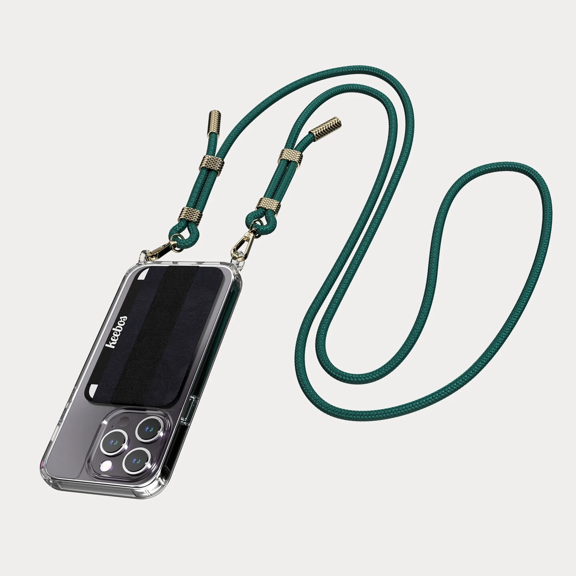 Crossbody Phone Case Necklace - Venice (Pine Green)