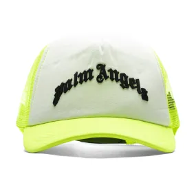 Curved Logo Trucker - Yellow/Flu