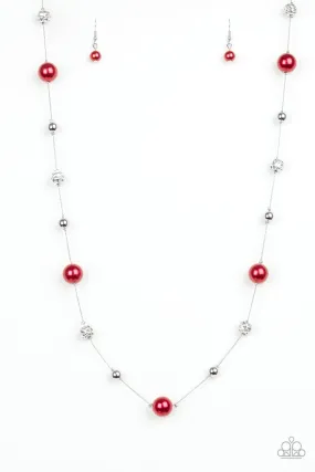 Eloquently Eloquent - Red Paparazzi Necklace