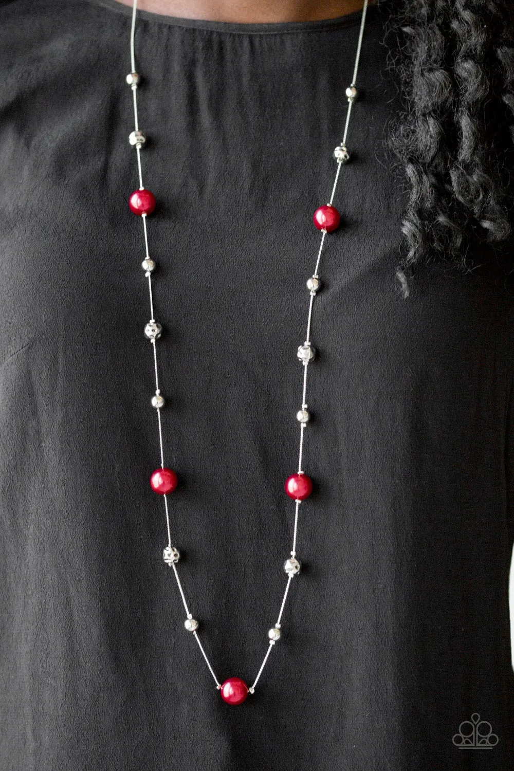 Eloquently Eloquent - Red Paparazzi Necklace