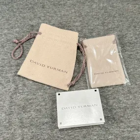 Estate David Yurman Set of 2 Pouches w. Blank Certificate EMPTY