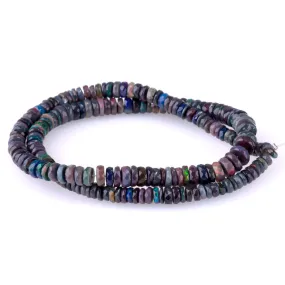 Ethiopian Opal 5-8mm Tyre Black - 15-16 Inch