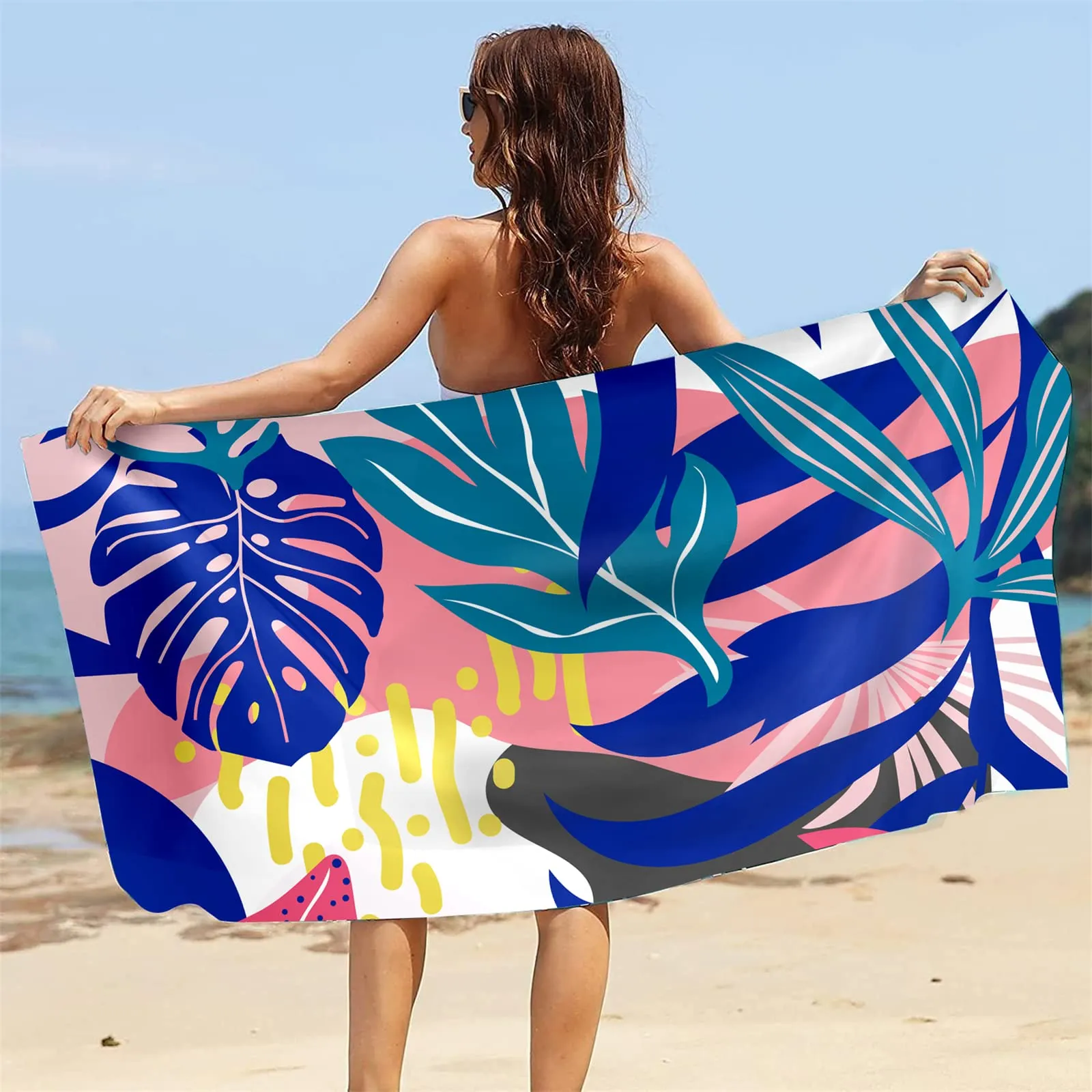 Extra Large Sand-Free Quick Drying Lightweight Beach Towel