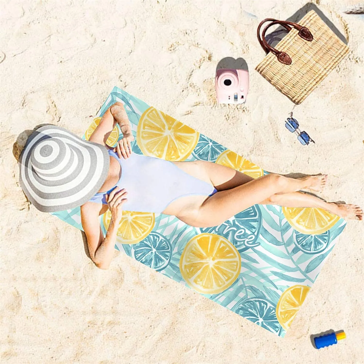 Extra Large Sand-Free Quick Drying Lightweight Beach Towel