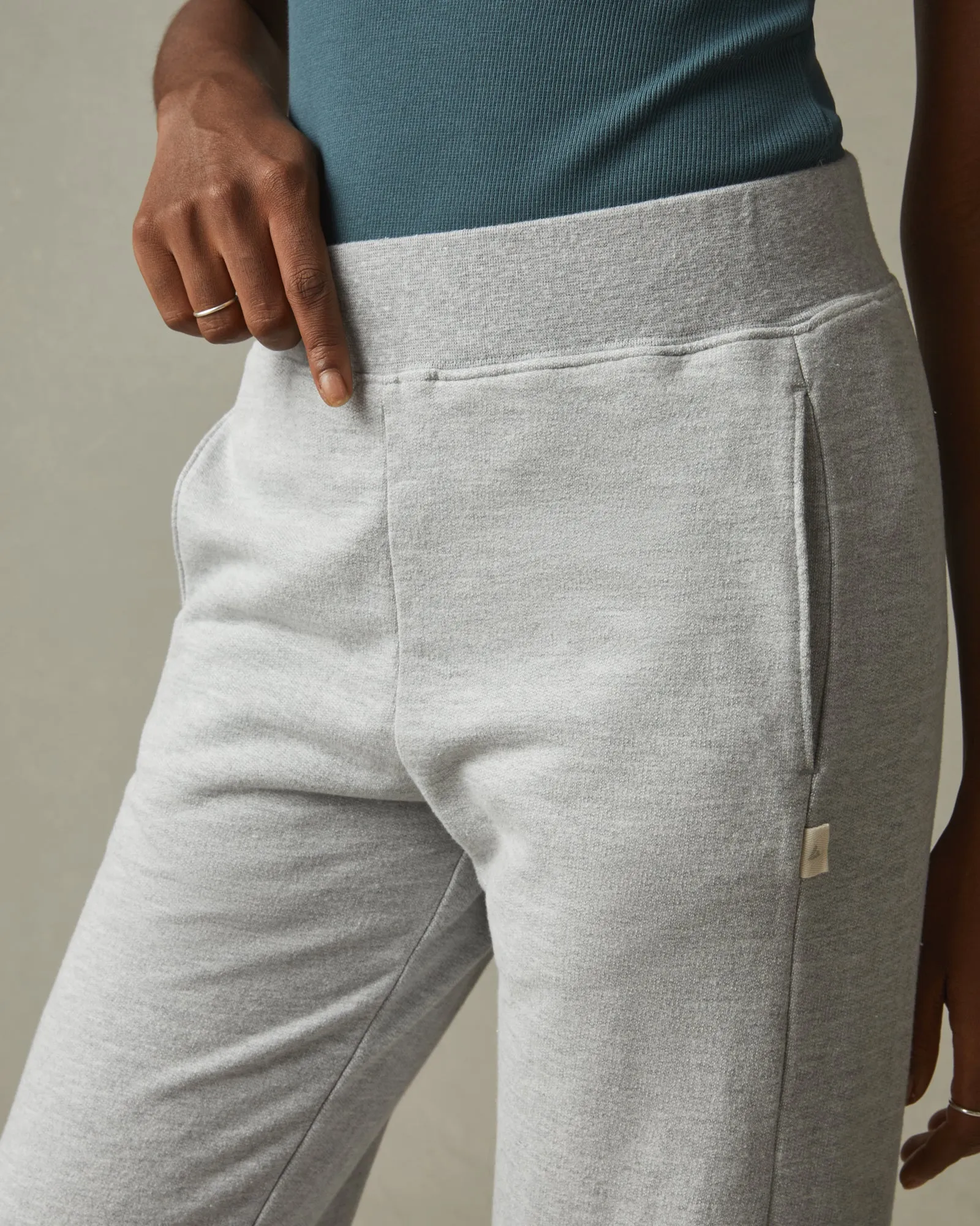 French Terry Straight Sweatpant - Ash Heather