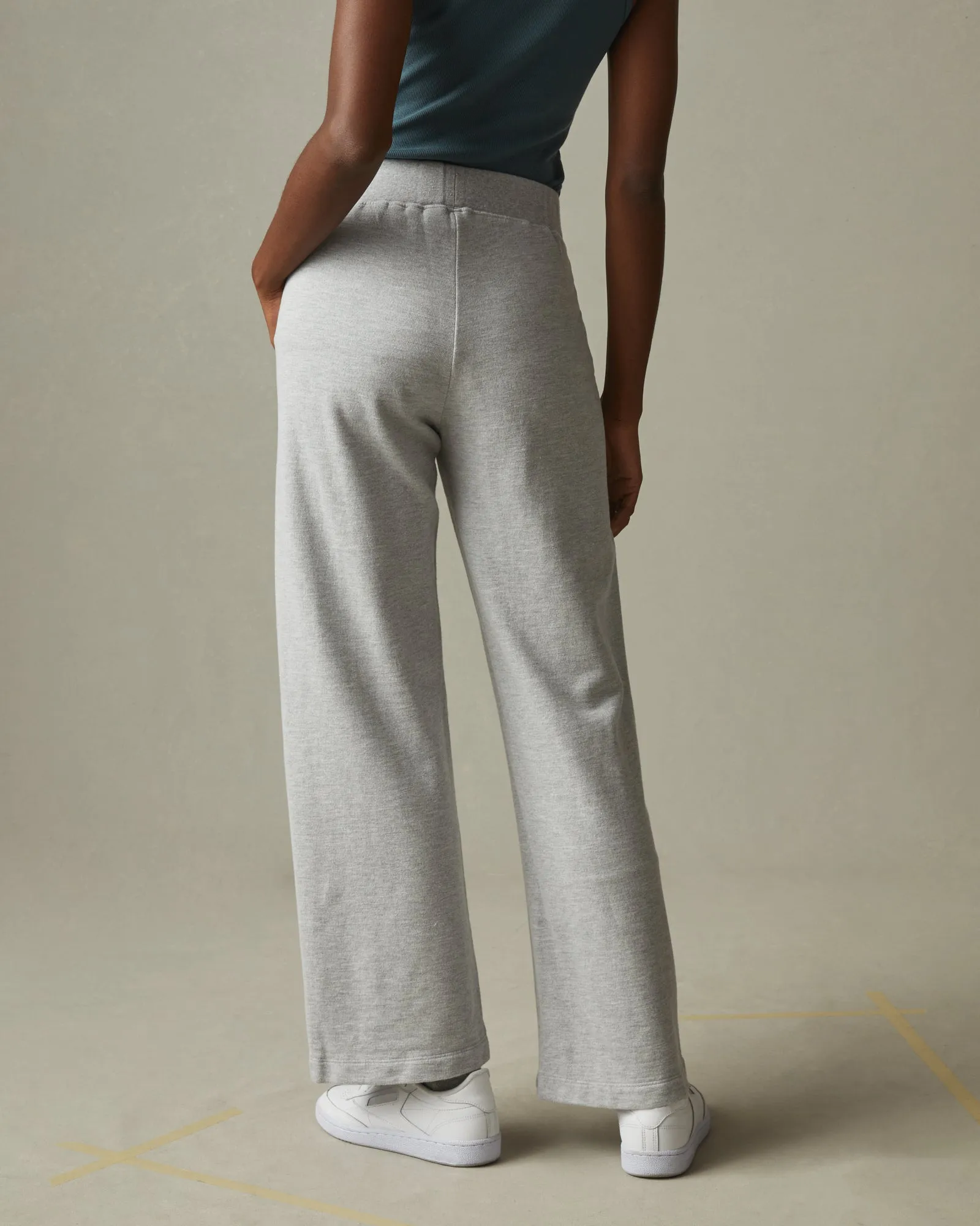 French Terry Straight Sweatpant - Ash Heather