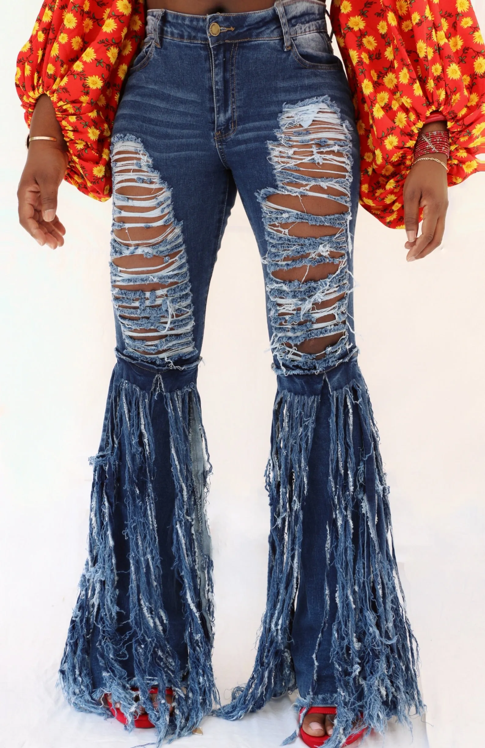 Fringe Benefits BellBottom Jeans