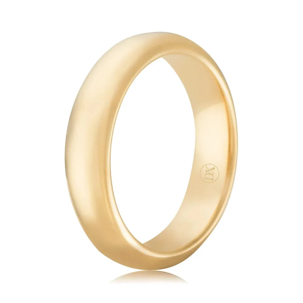 Full Dome 6mm - 18ct Yellow Gold