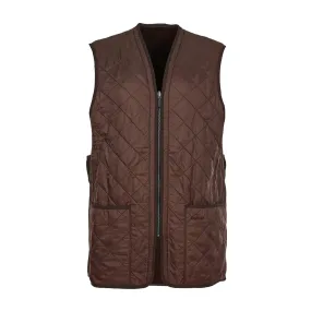 Gilet Uomo Barbour Polarquilt Zip-In Liner Marrone