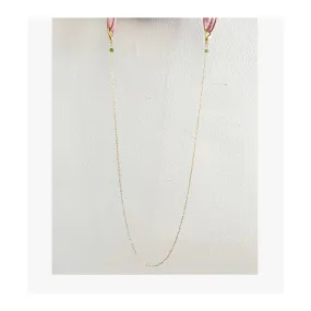 Green Garnet accent Eye-wear Chain