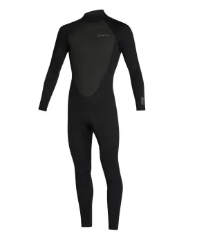 Kid's Factor 3/2mm Steamer Back Zip Wetsuit - Black