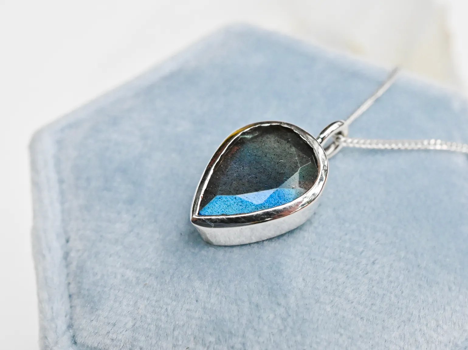 Labradorite Gem Drop Pendant