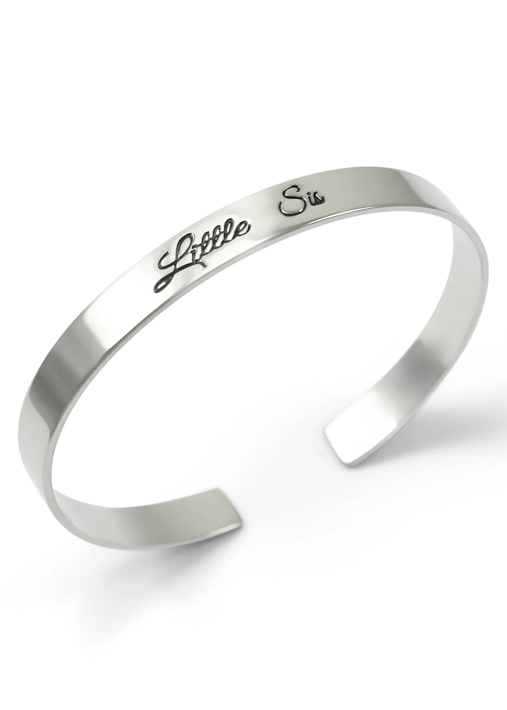 Little Sis Bangle Cuff Bracelet (silver)