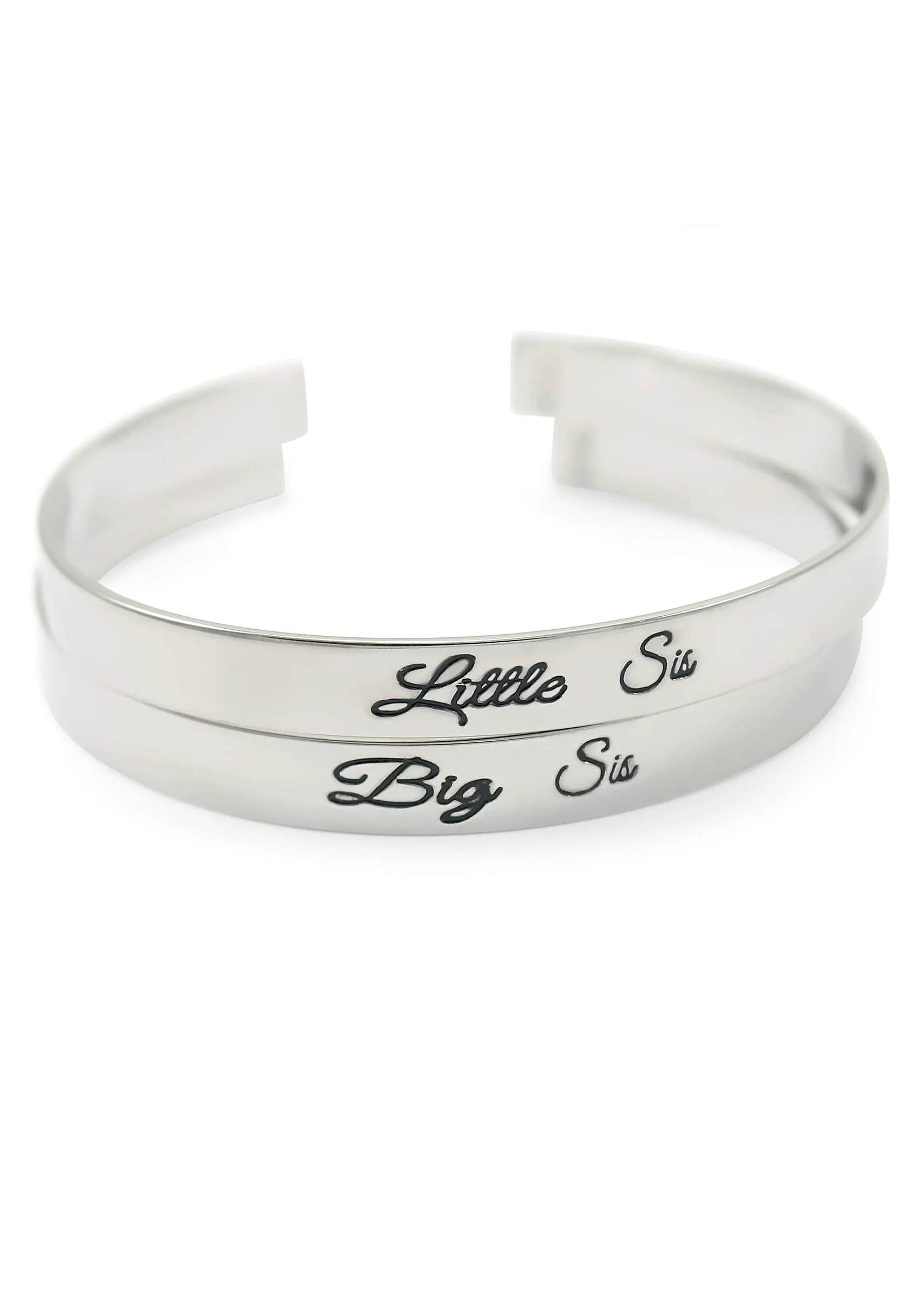 Little Sis Bangle Cuff Bracelet (silver)