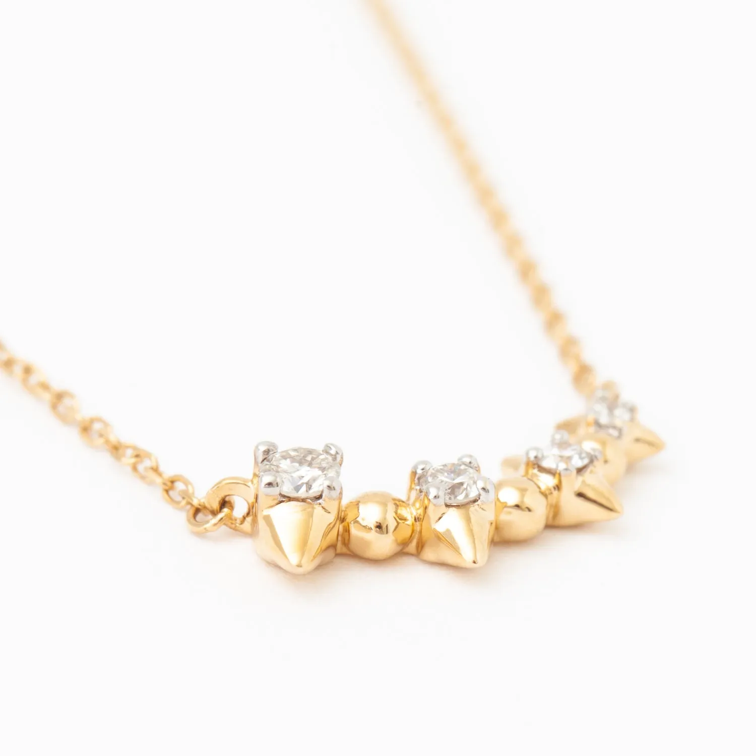 London Spike Curve Necklace