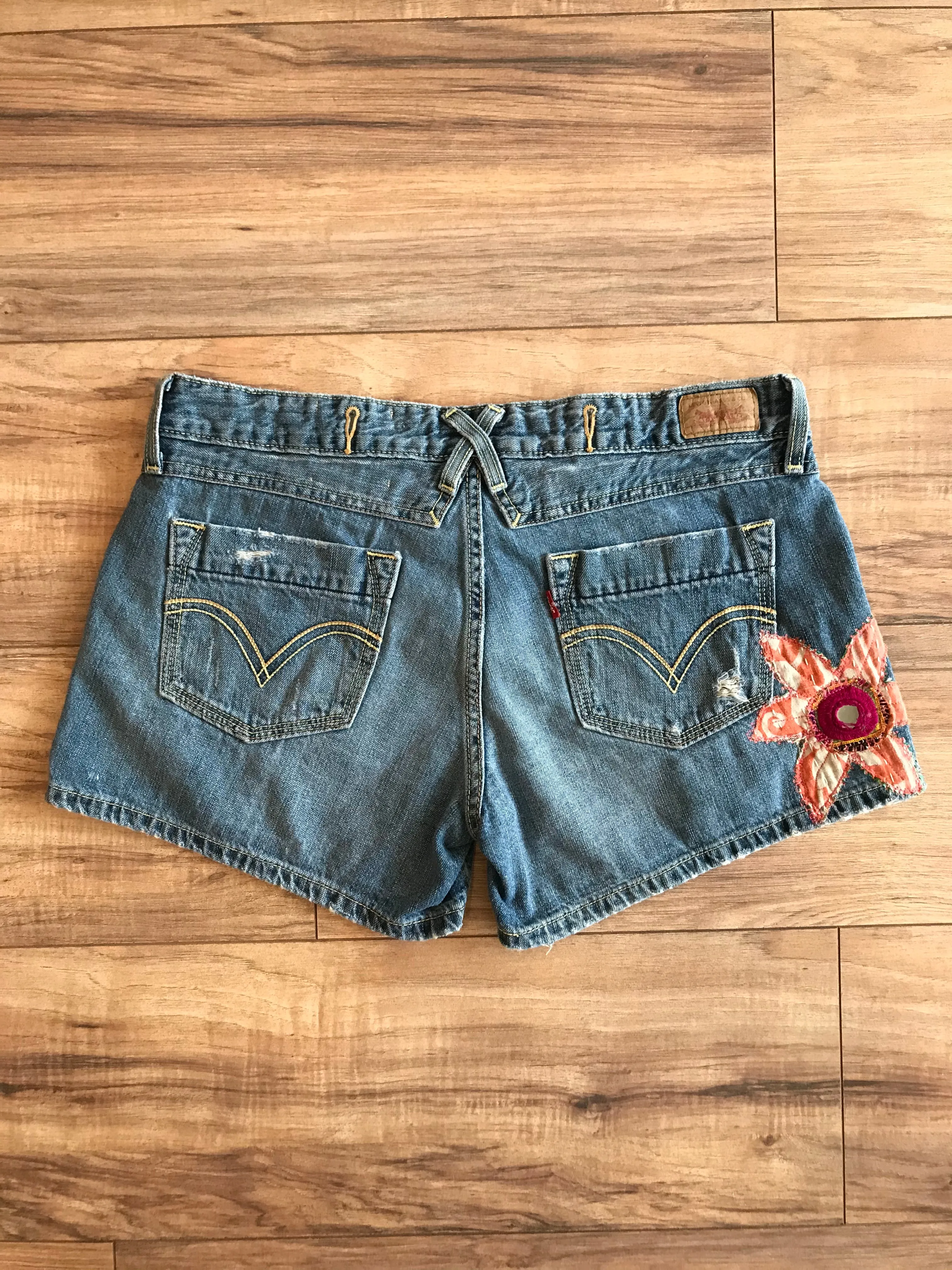 Mora Upcycled Denim Shorts