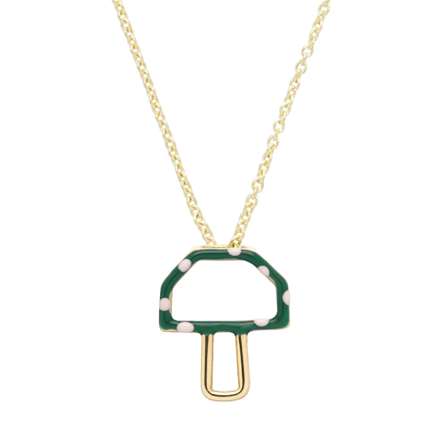 MUSHROOM GREEN NECKLACE