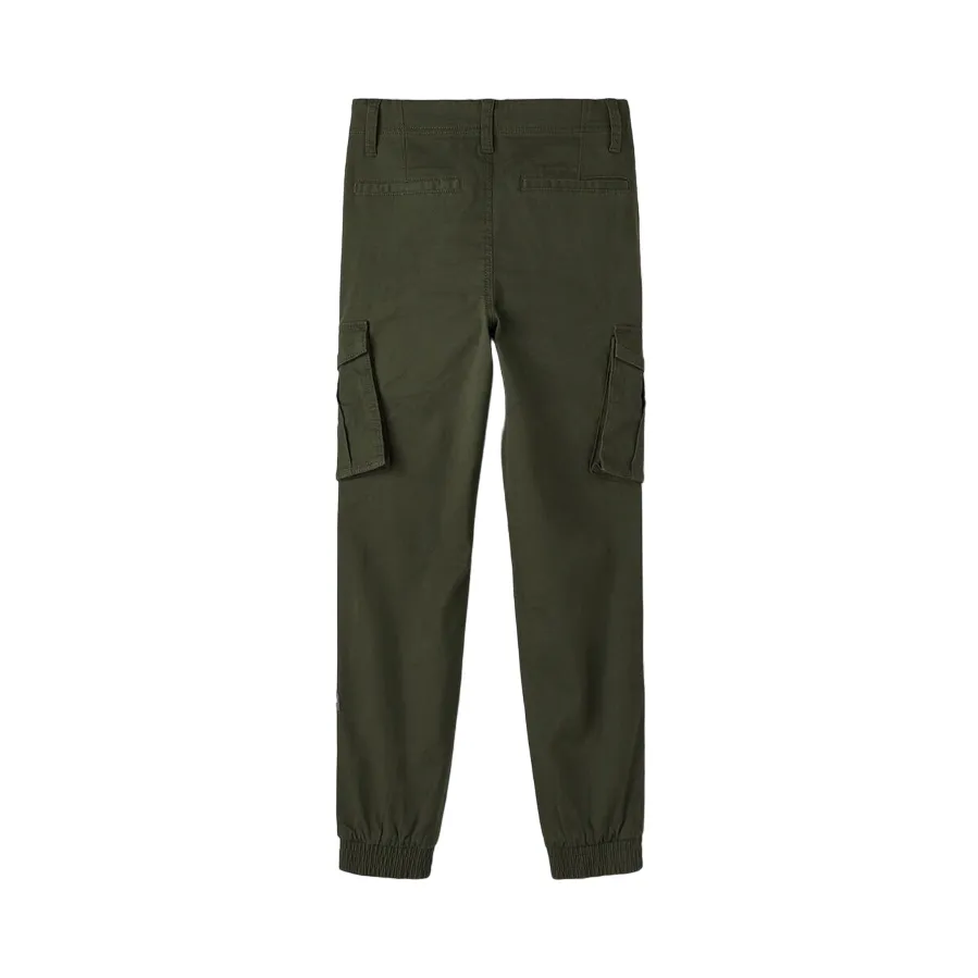 name it pantalone da ragazzo con tasconi ed elastico alla caviglia 13151735 rosin