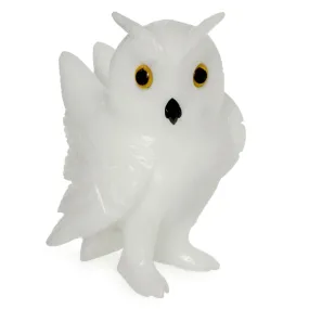 Novica Alpine Owl Calcite And Dolomite Sculpture