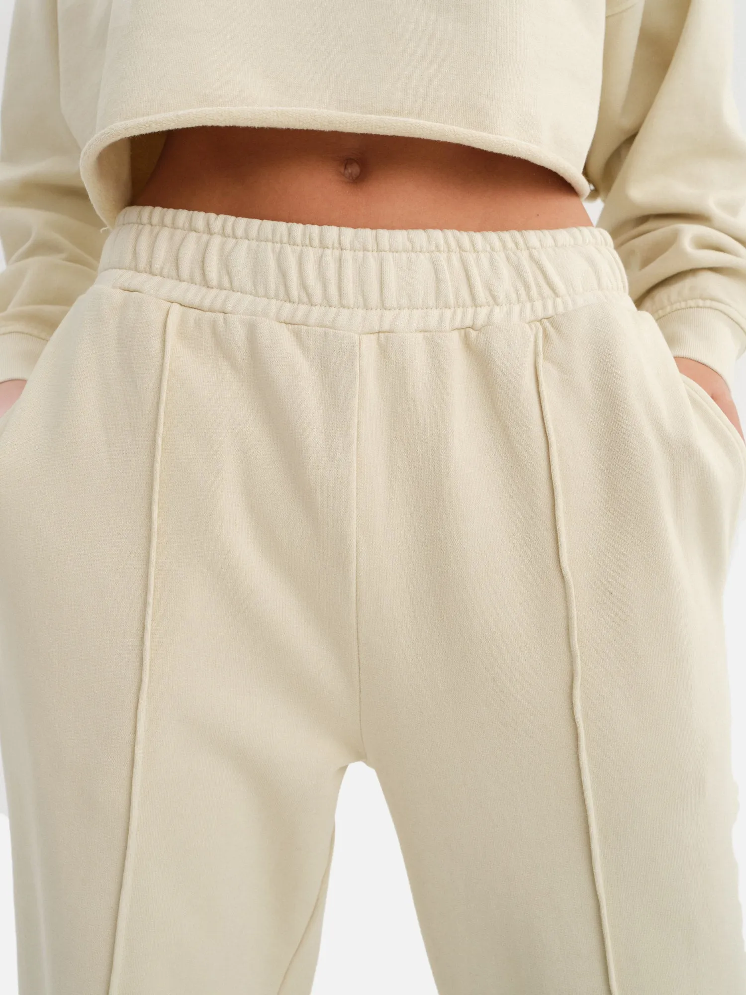 Organic Fleece Front Seam Sweatpant