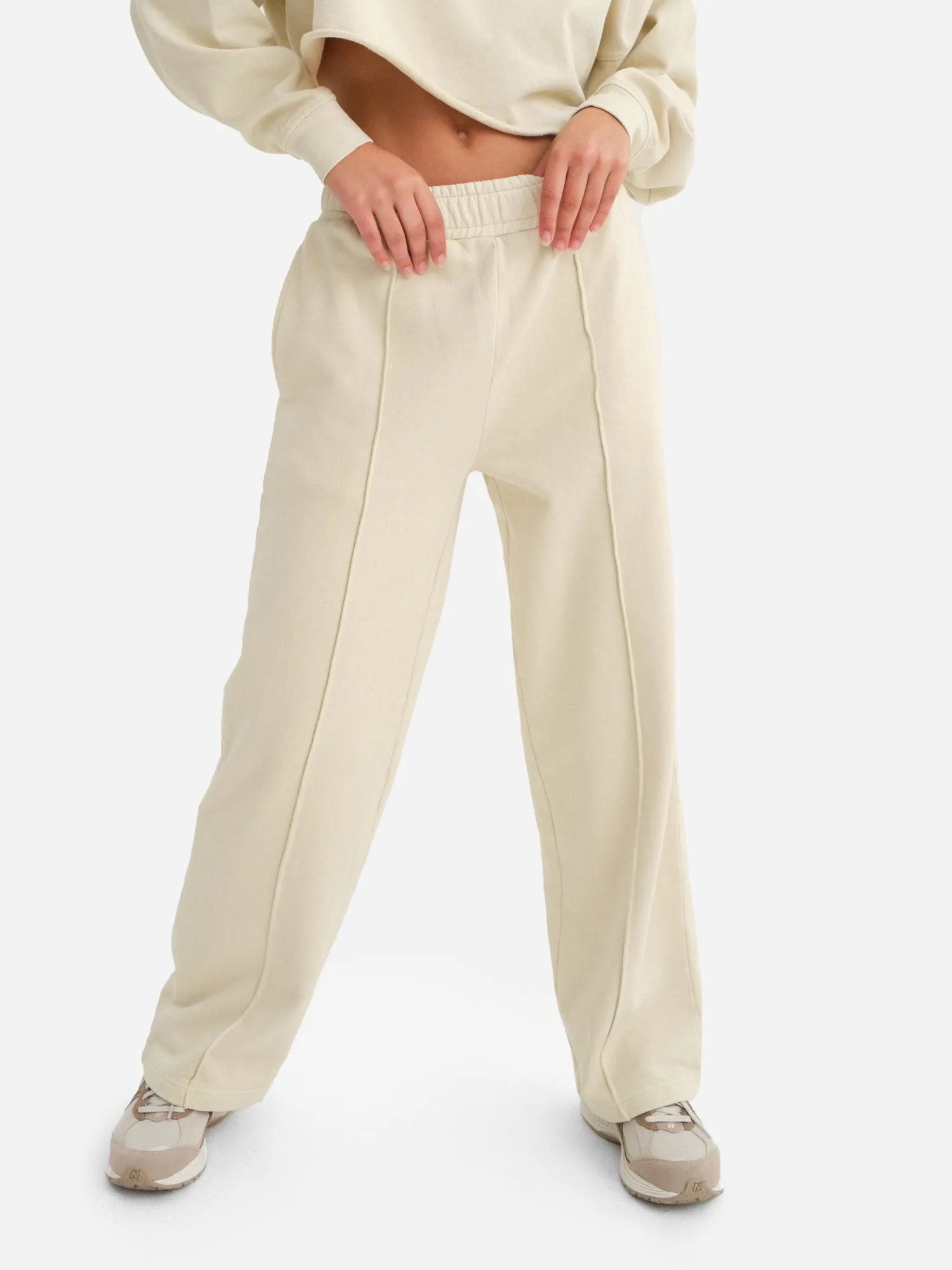 Organic Fleece Front Seam Sweatpant