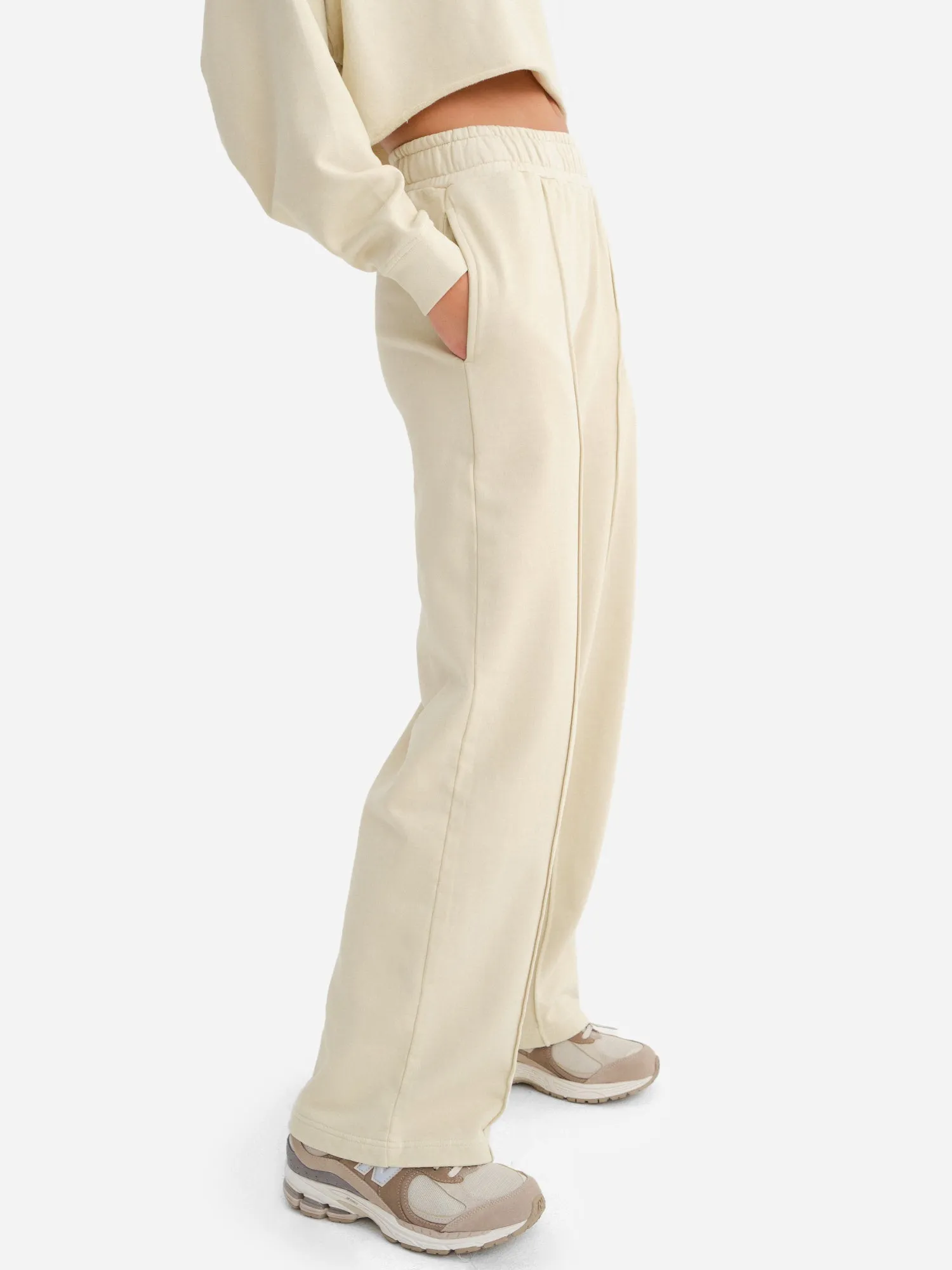 Organic Fleece Front Seam Sweatpant