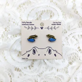 Poison Dart Frog Stud Earrings