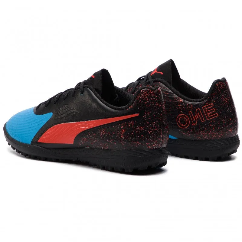 Puma soccer shoe One 19.4 TT 105495 01 light blue-red-black