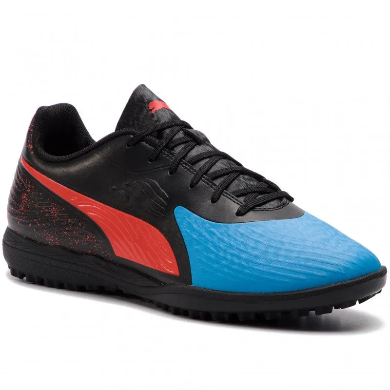 Puma soccer shoe One 19.4 TT 105495 01 light blue-red-black