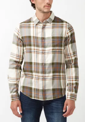 Sander Men's Long-Sleeve Shirt in Fern Plaid - BM24217