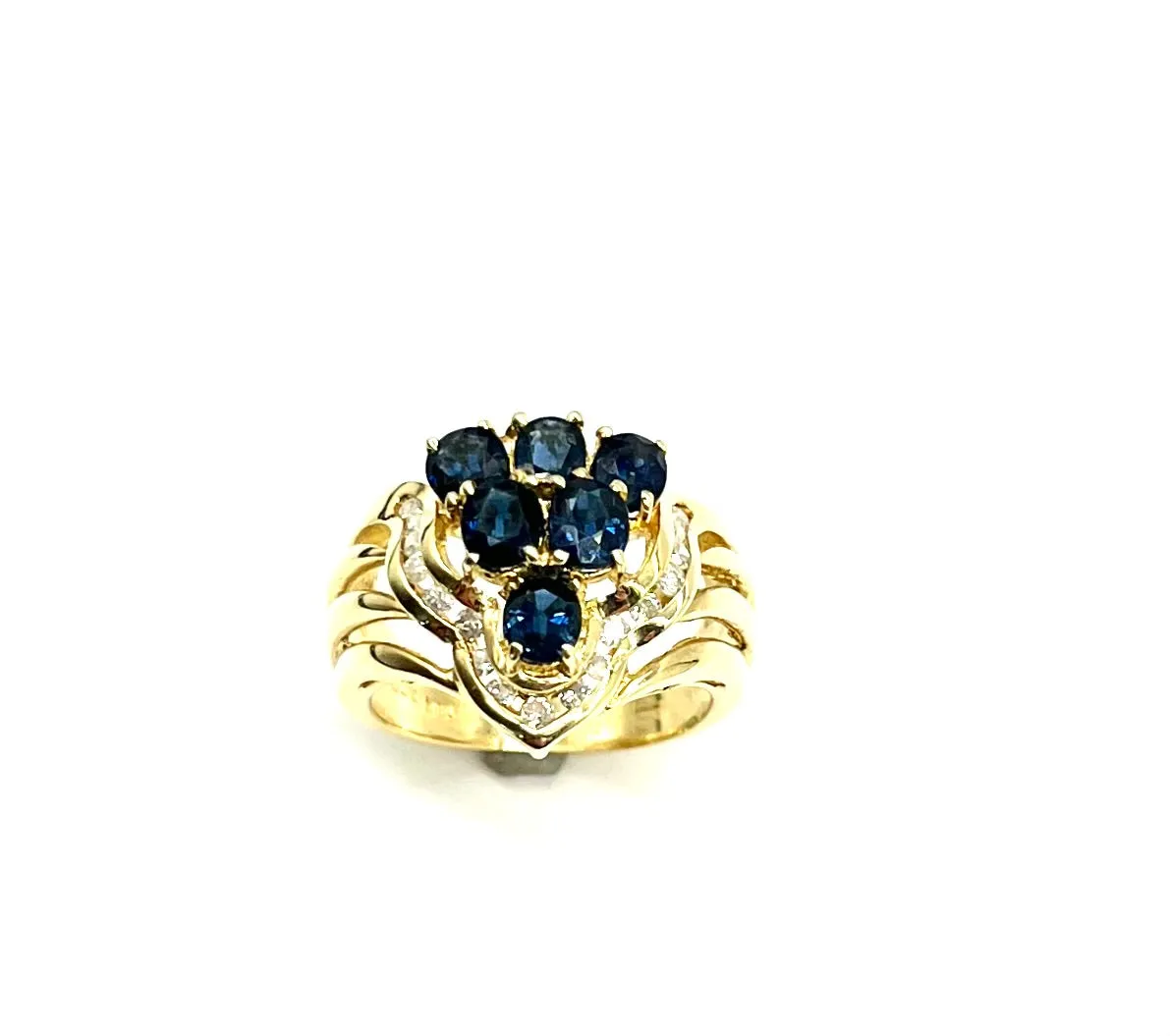 Sapphire and Diamond Ring