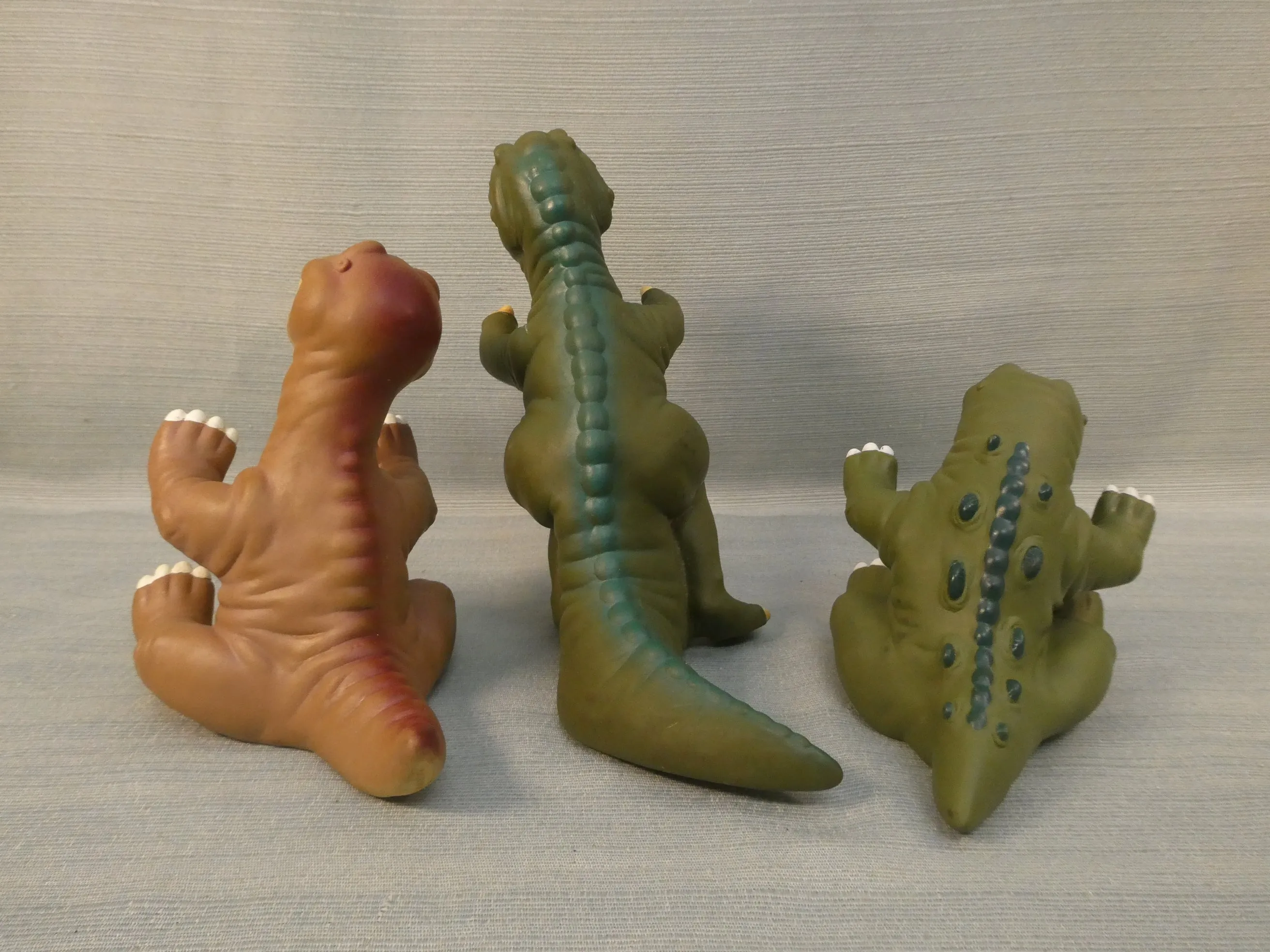 Set of 3 "Land of Time" Dinosaur Figures  - Very Good Condition