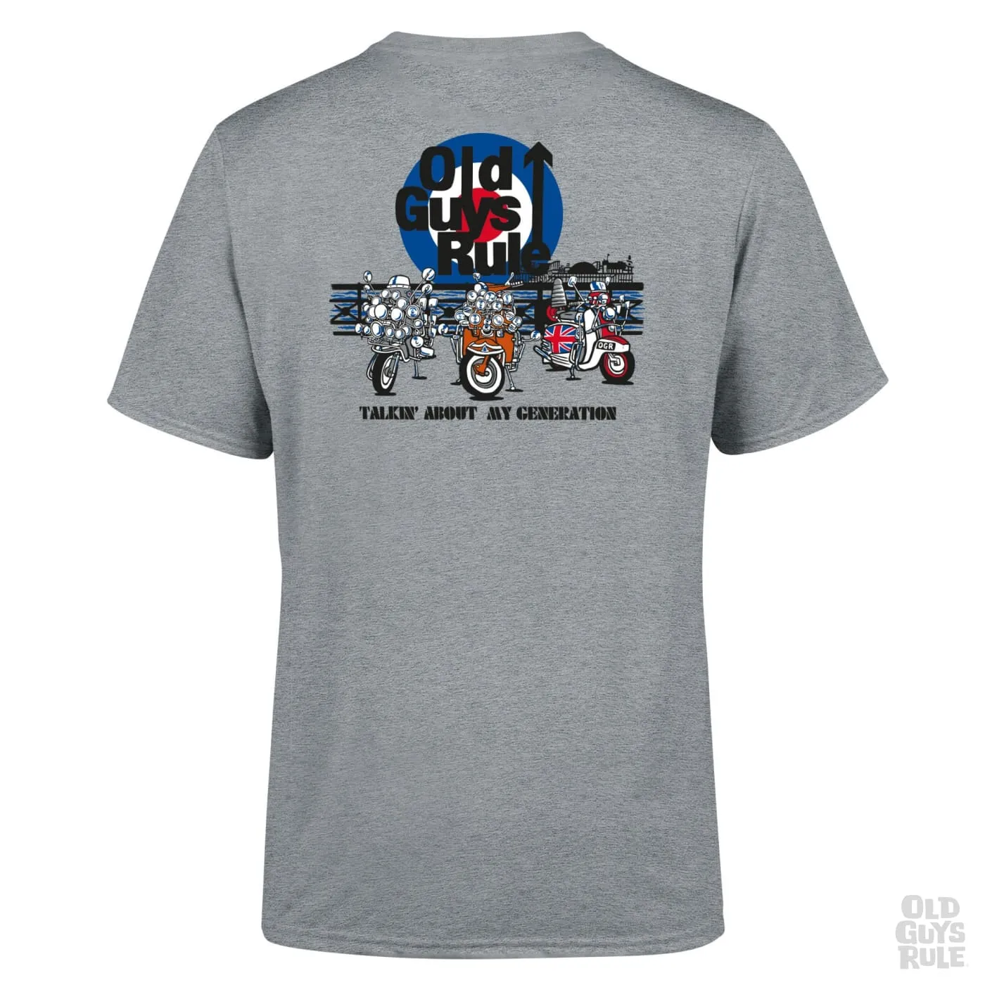 'Talkin' About My Generation II' T-Shirt - Sports Grey